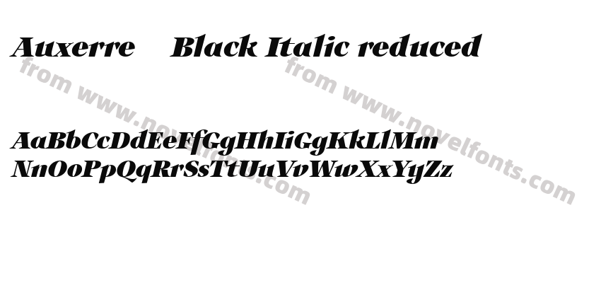 Auxerre 86 Black Italic reducedPreview