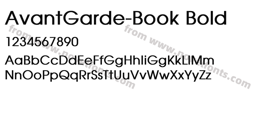 AvantGarde-Book BoldPreview