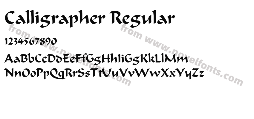 Calligrapher RegularPreview