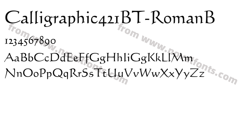 Calligraphic421BT-RomanBPreview