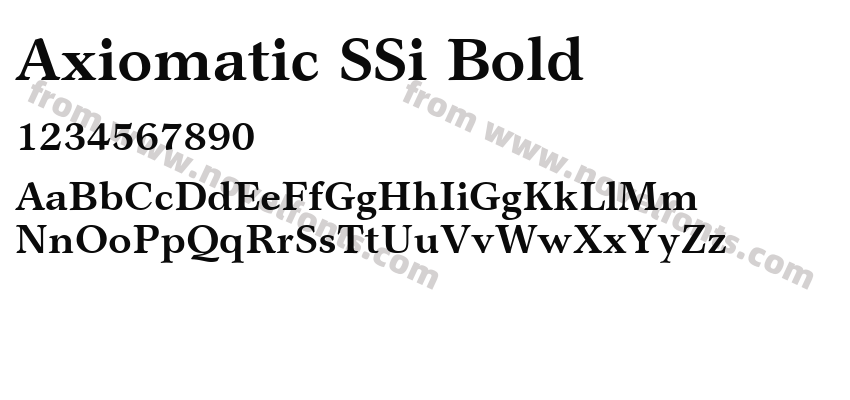 Axiomatic SSi BoldPreview