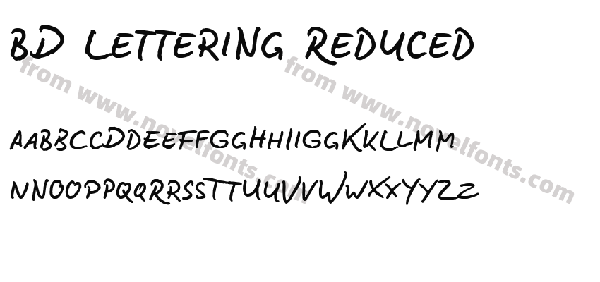 BD Lettering ReducedPreview