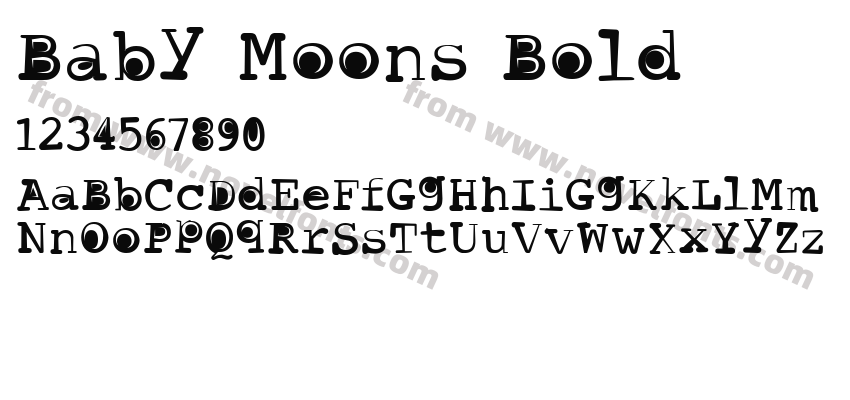 Baby Moons BoldPreview