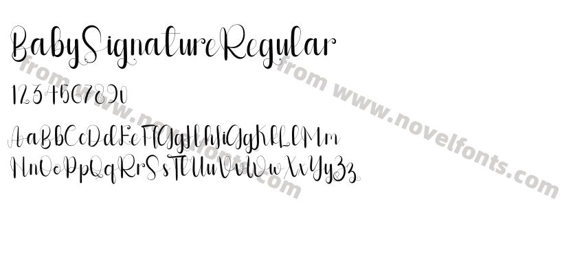 BabySignatureRegularPreview