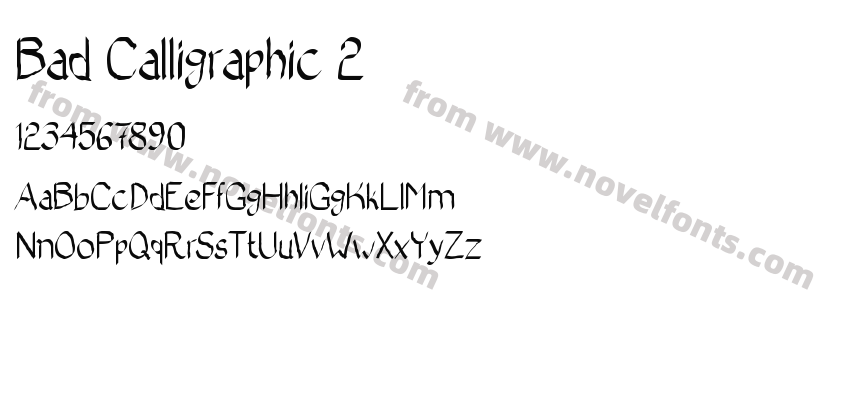 Bad Calligraphic 2Preview