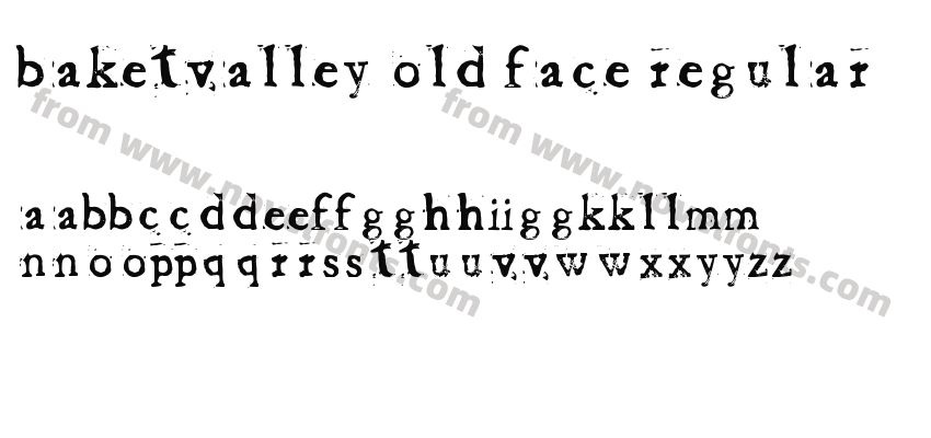 Baketvalley Old Face RegularPreview