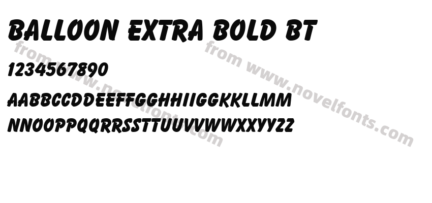 Balloon Extra Bold BTPreview