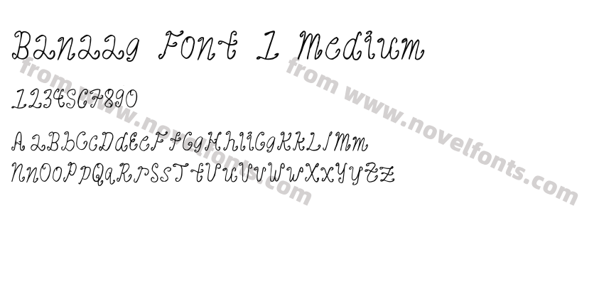 Banaag Font 1 MediumPreview