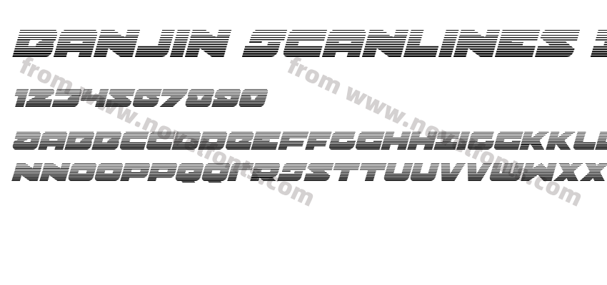 Banjin Scanlines ItalicPreview