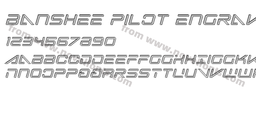 Banshee Pilot Engraved ItalicPreview