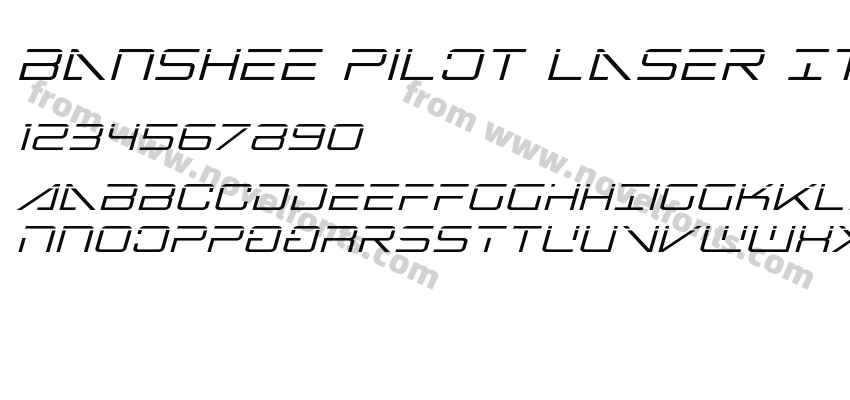 Banshee Pilot Laser ItalicPreview