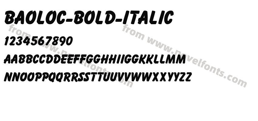 Baoloc-Bold-ItalicPreview