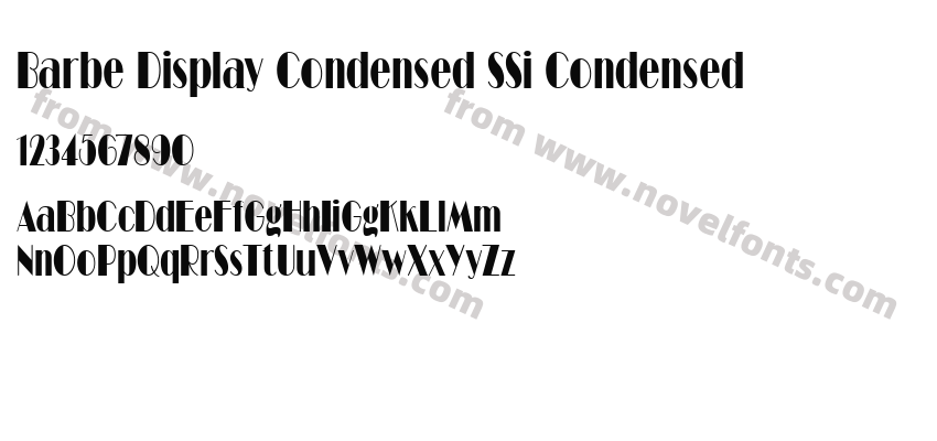 Barbe Display Condensed SSi CondensedPreview