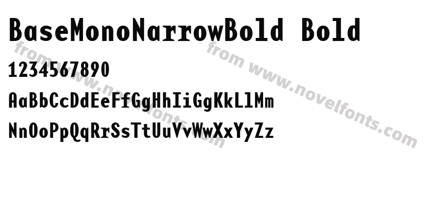 BaseMonoNarrowBold BoldPreview