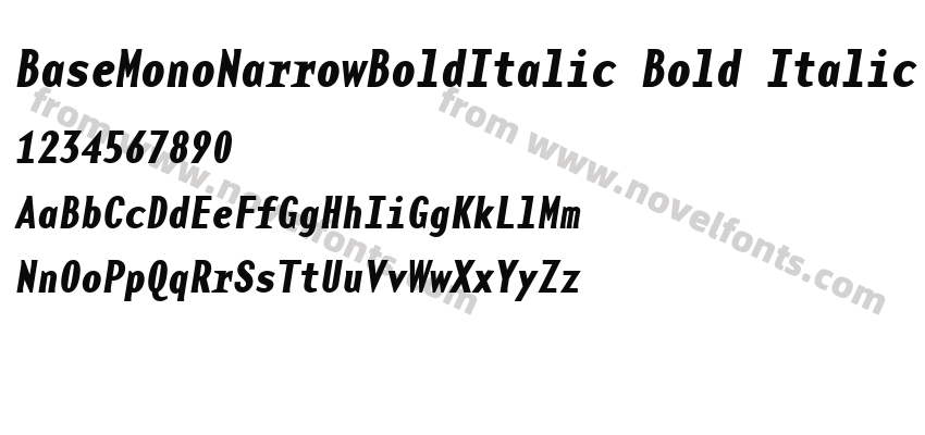 BaseMonoNarrowBoldItalic Bold ItalicPreview