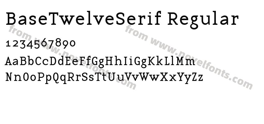 BaseTwelveSerif RegularPreview