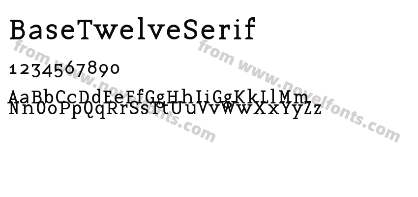 BaseTwelveSerifPreview