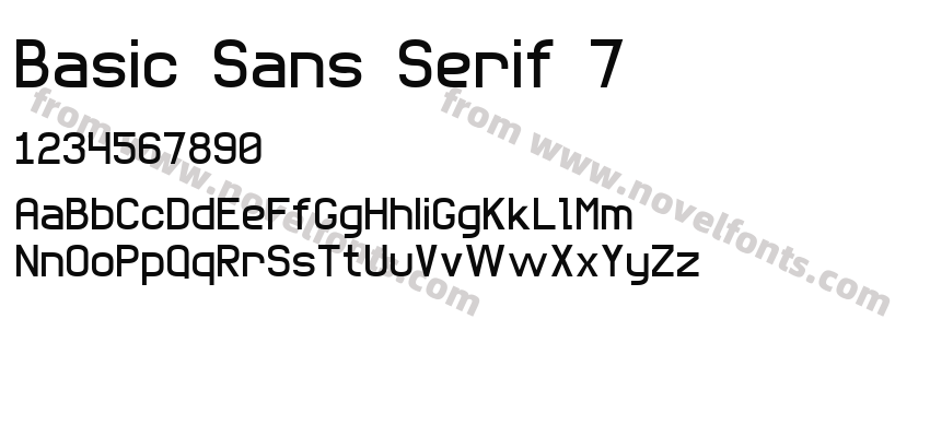 Basic Sans Serif 7Preview