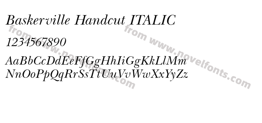 Baskerville Handcut ITALICPreview