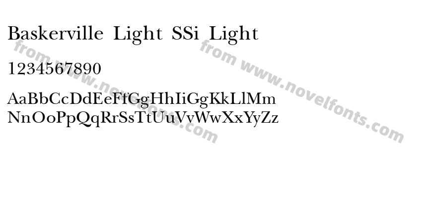 Baskerville Light SSi LightPreview