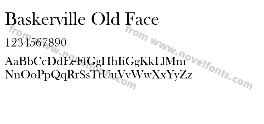 Baskerville Old FacePreview