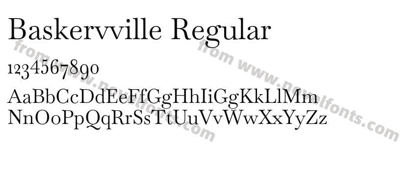 Baskervville RegularPreview