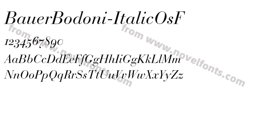 BauerBodoni-ItalicOsFPreview