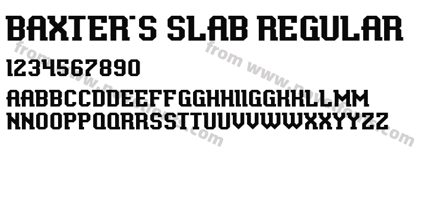 Baxter's Slab RegularPreview