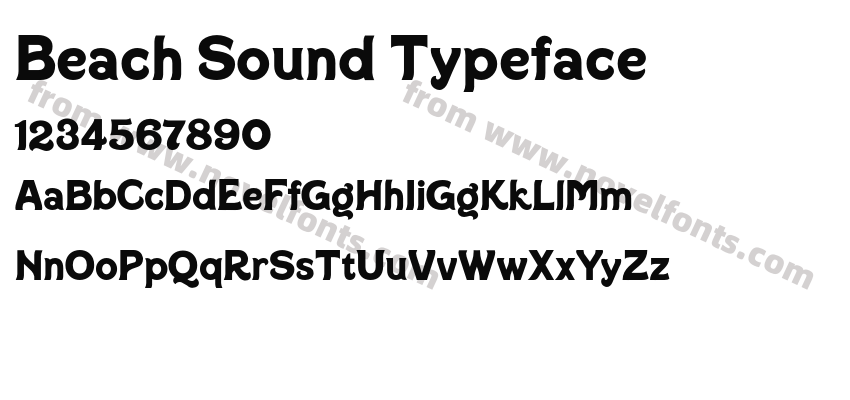 Beach Sound TypefacePreview