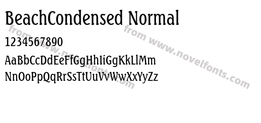 BeachCondensed NormalPreview