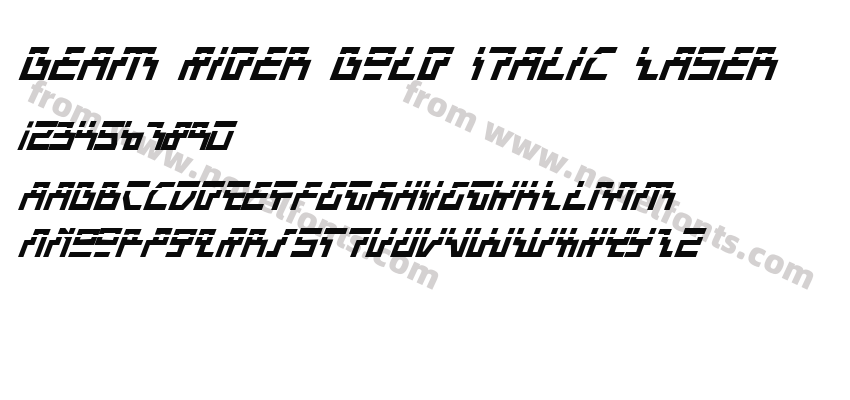 Beam Rider Bold Italic LaserPreview