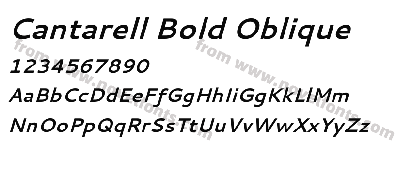 Cantarell Bold ObliquePreview