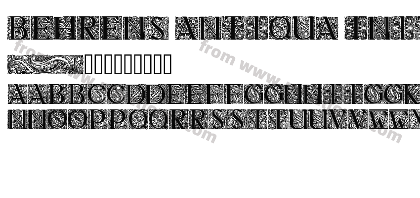 Behrens Antiqua Initialen RegularPreview