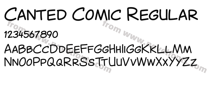 Canted Comic RegularPreview