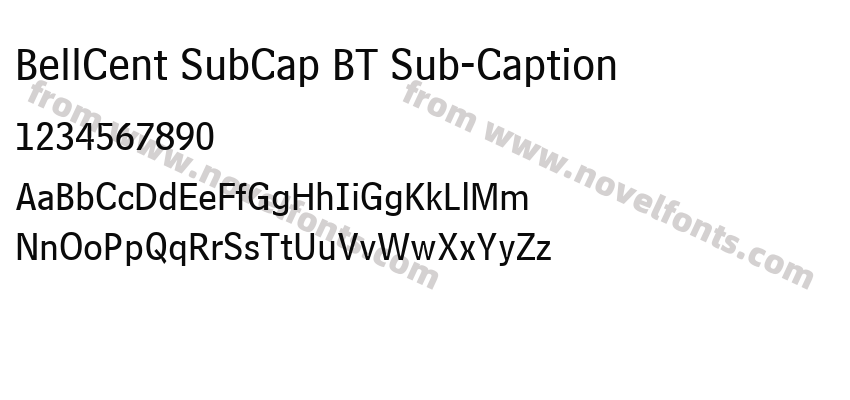 BellCent SubCap BT Sub-CaptionPreview