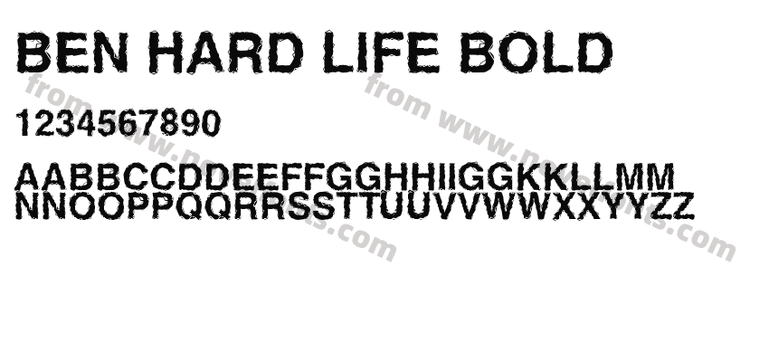 Ben Hard Life BoldPreview