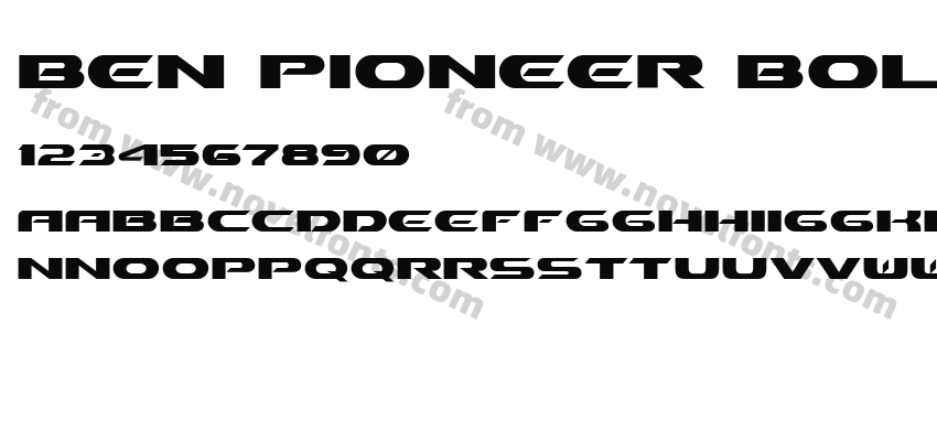 Ben Pioneer BoldPreview