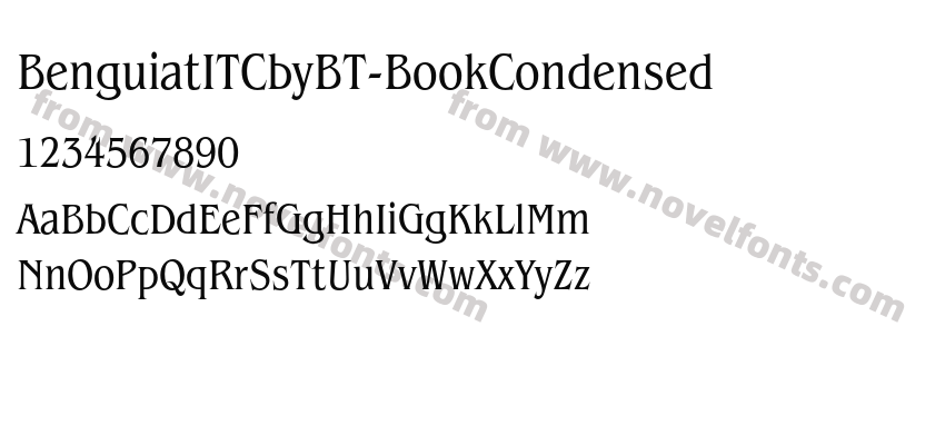 BenguiatITCbyBT-BookCondensedPreview