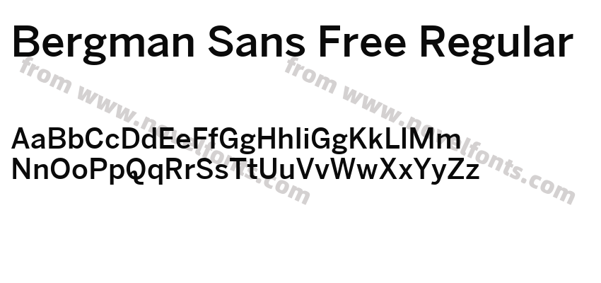 Bergman Sans Free RegularPreview