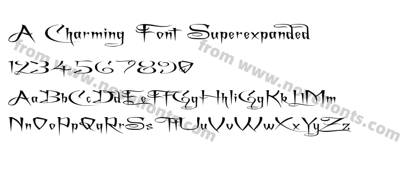 A Charming Font SuperexpandedPreview