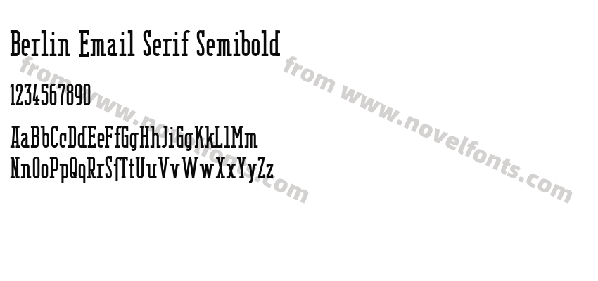 Berlin Email Serif SemiboldPreview