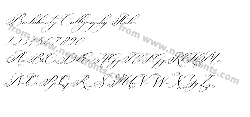 Berlishanty Calligraphy ItalicPreview