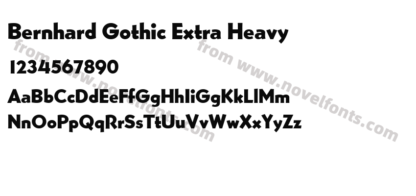 Bernhard Gothic Extra HeavyPreview