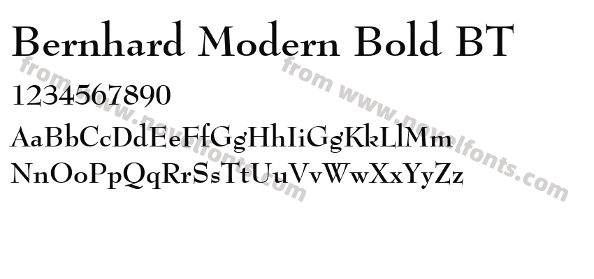 Bernhard Modern Bold BTPreview