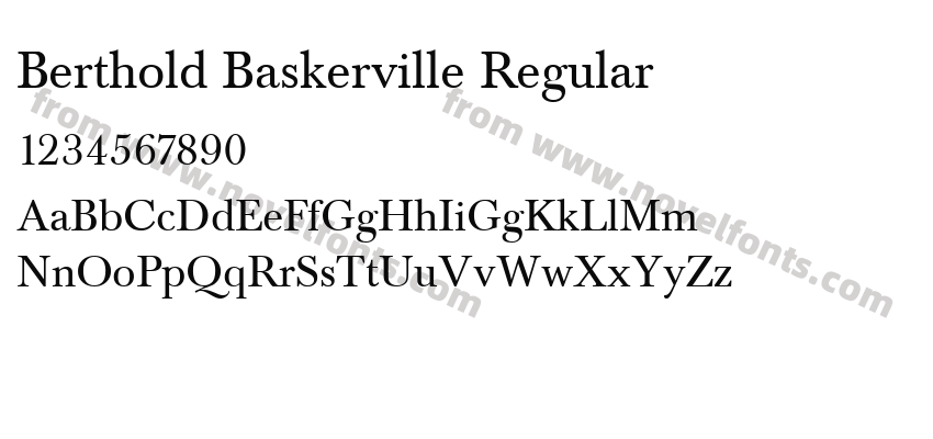 Berthold Baskerville RegularPreview