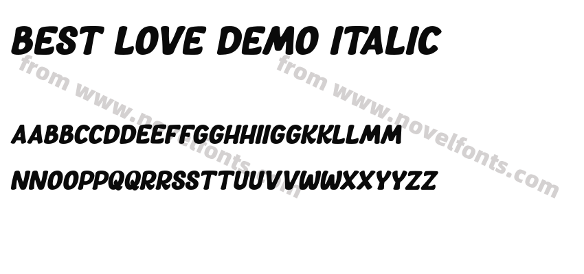 Best Love DEMO ItalicPreview