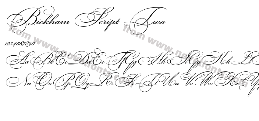 Bickham Script TwoPreview