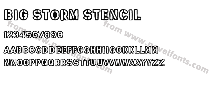 Big Storm StencilPreview