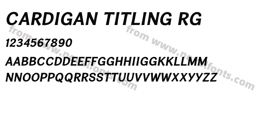 Cardigan Titling RgPreview