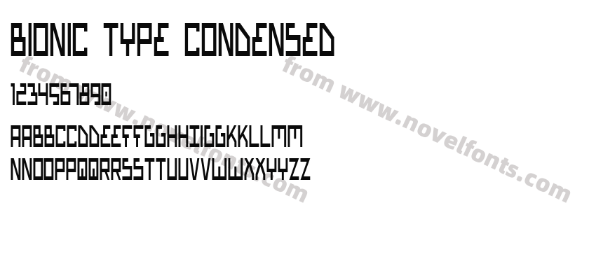 Bionic Type CondensedPreview